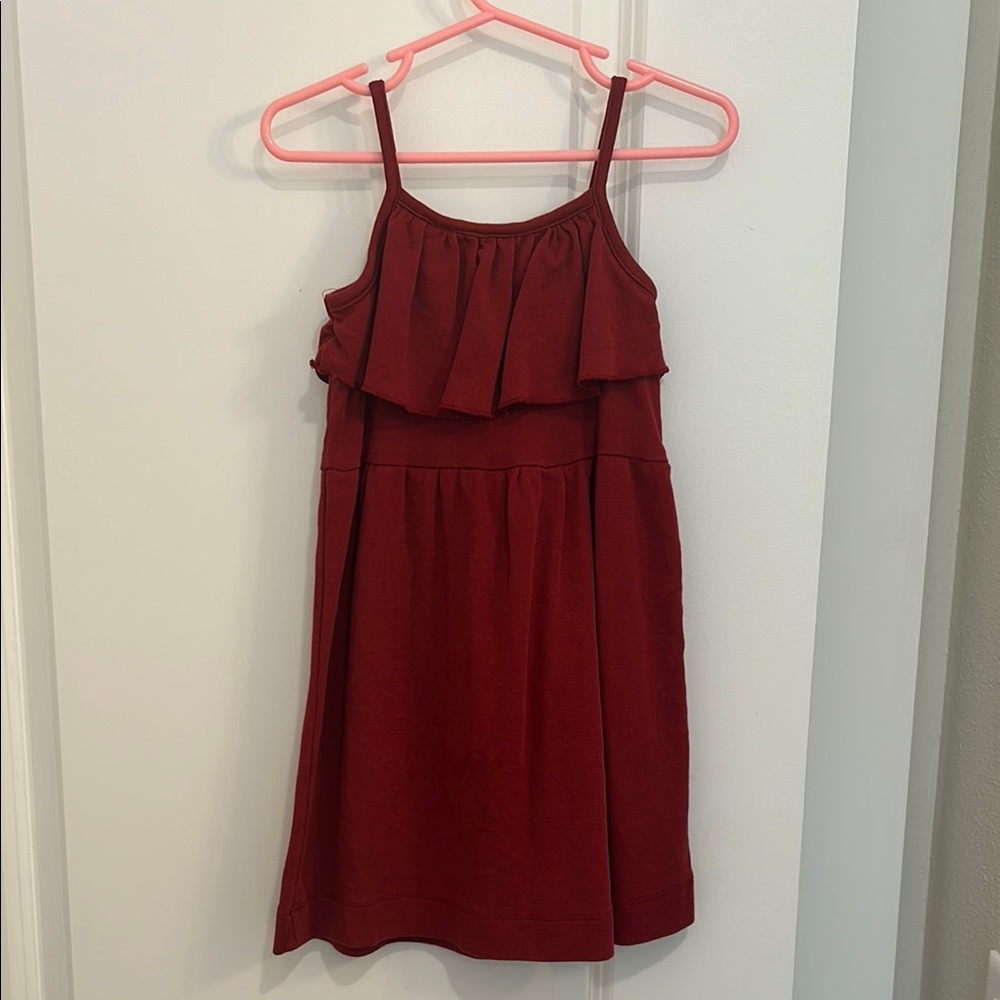 Kate Quinn Cotton Burgundy Dress 4t